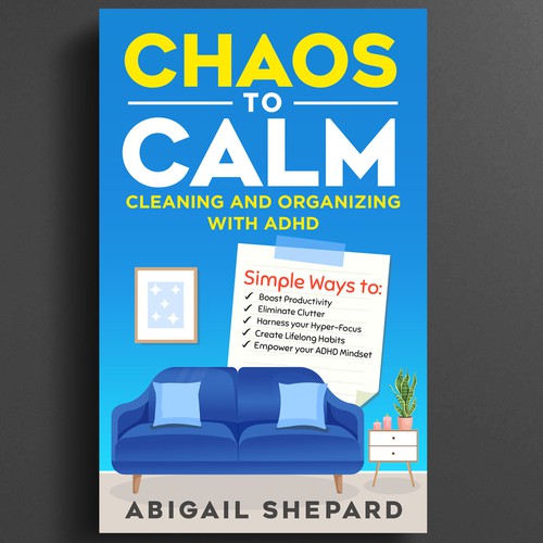 Simple and Empowering book cover for cleaning and organizing Diseño de Rezy