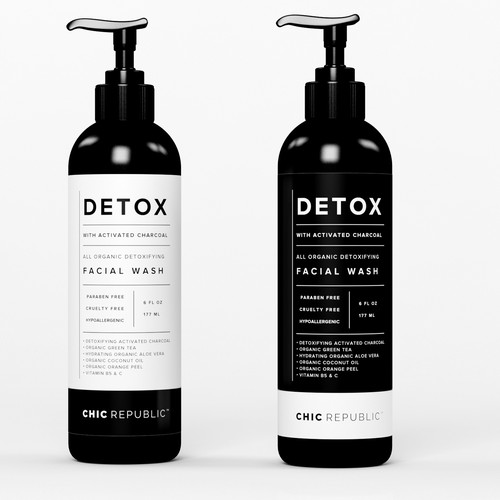 Cool Edgy Label for Face Wash Design by MMX