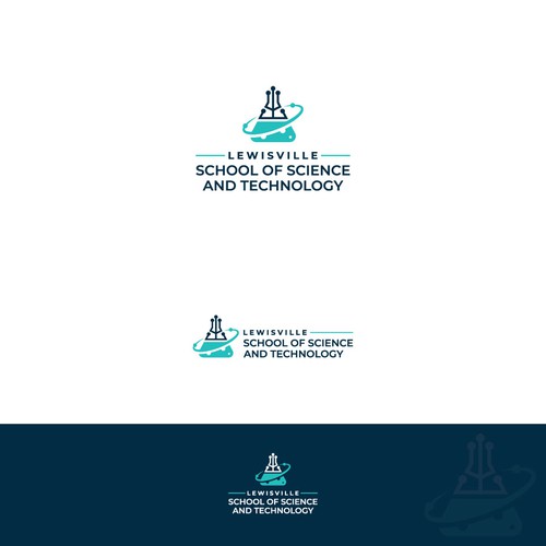 Lewisville SciTech Logo Design by Zoxy_bg