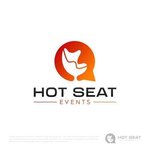 Diseño de Impactful Logo For 'Hot Seat Events' – Learn from Industry Experts Through Livestreams & Events. de reiffal®