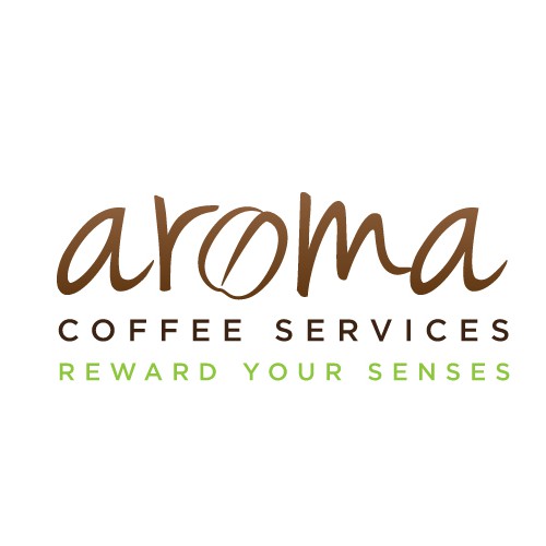 Logo and business card for Aroma Coffee Services 