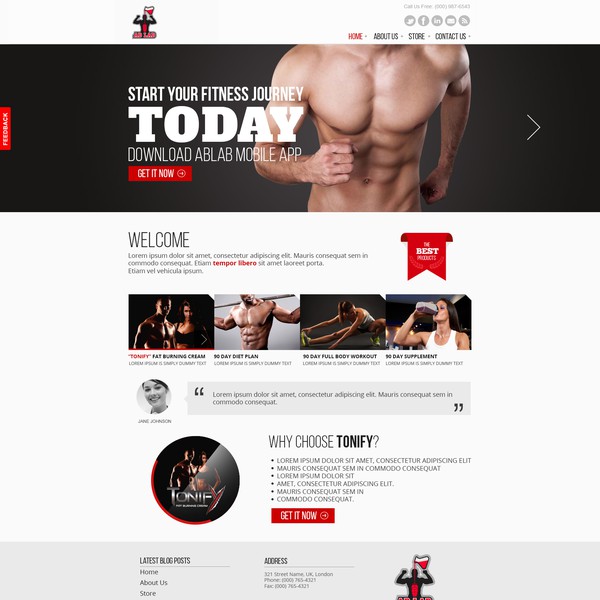 fitness web site