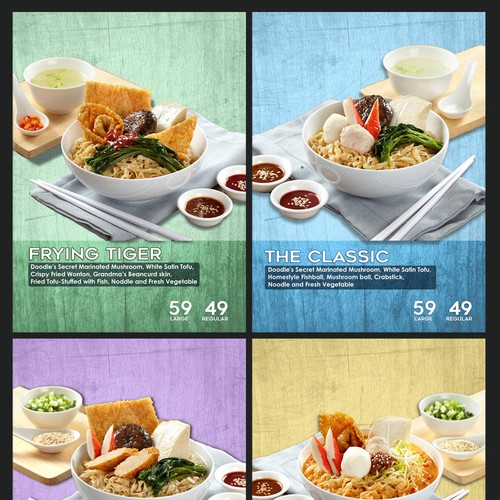 Menu Board Design for Modern and Hip Noodle Bar Design by Jhess331 Design