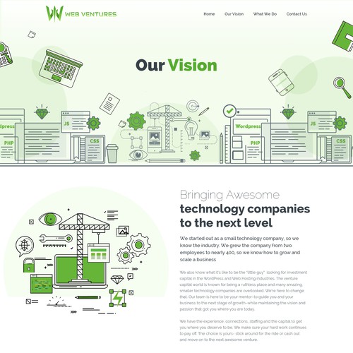Web page design contest entry by MercClass