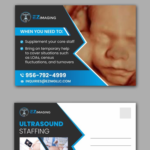 ULTRASOUND STAFFING CARD/FLYER Diseño de DezinDragonz