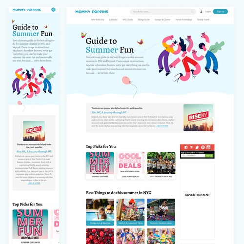 Guide Page for Leading Travel and Culture Website Design by ⚡️unbox.style⚡️