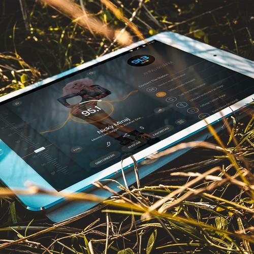 Re-Imagine Broadcast Radio - Android app re-design. Design by Blackandshadow