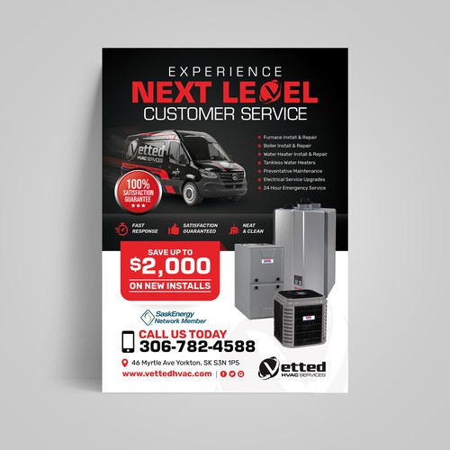 HVAC Eye Catching Magazine AD Design by Alphabet ♥