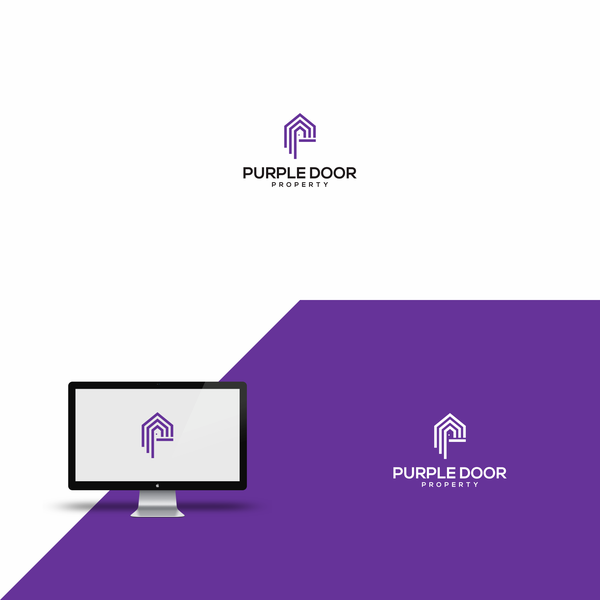 Design by Cℯlyn titled "Purple Door Property logo"