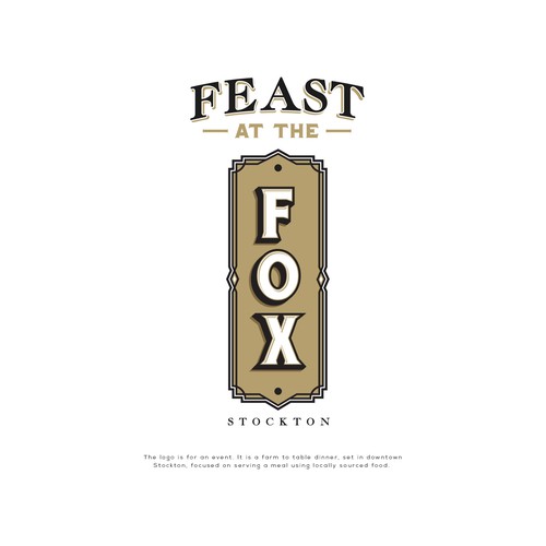 Feast at the Fox - Logo for a Farm to Table Dining Experience Design by Griffon