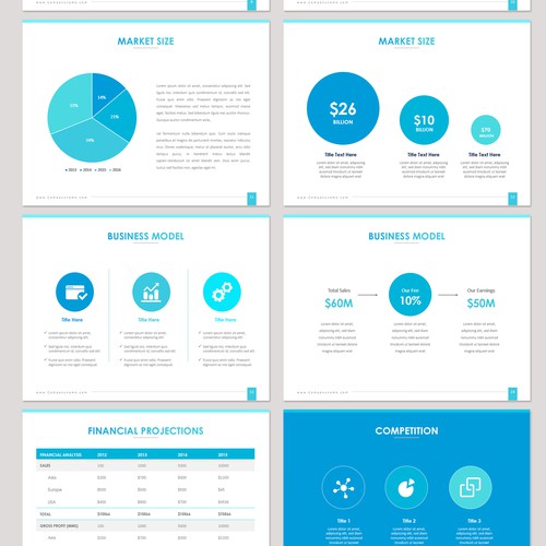 99designs Presentation Template for Startups Design by pallabip