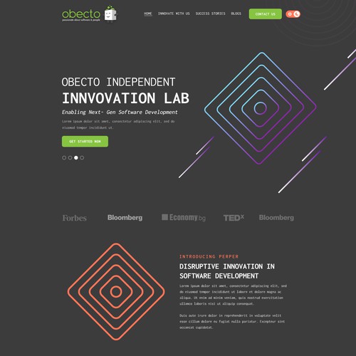 High-Tech Software Innovation Lab - New Website Design Design by Webenix Solutions