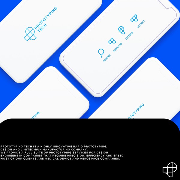 Design by Hasibul Alom titled "prototyping tech logo"