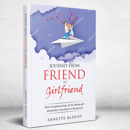 Design a book cover that is fun and playful to help single women experience love beyond friendship Design by Shivaal