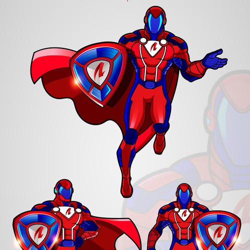 Design an Awesome Superhero Mascot for Insurance Firm Design by harwi studio