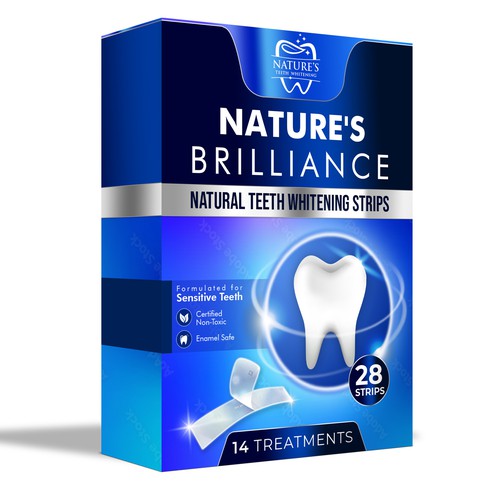 Natural Design Needed for Nature's Brilliance Whitening Strips Design by UnderTheSea™