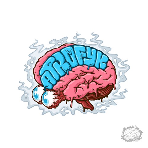 Diseño de Help me melt brains with a logo representing my internet persona de JayaSenantiasa