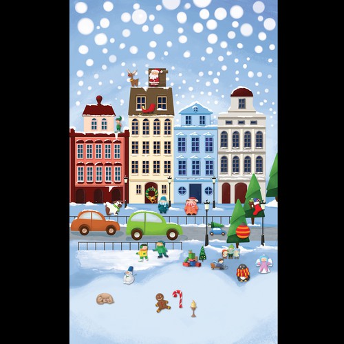 Picture of Christmas scene with moveable Christmas characters wanted ...