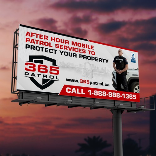 I need a billboard design for a Security Guard Company Design by SoftSkills