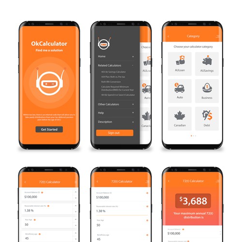 Design a sleek UI/UX for financial calculators | Other web or app ...