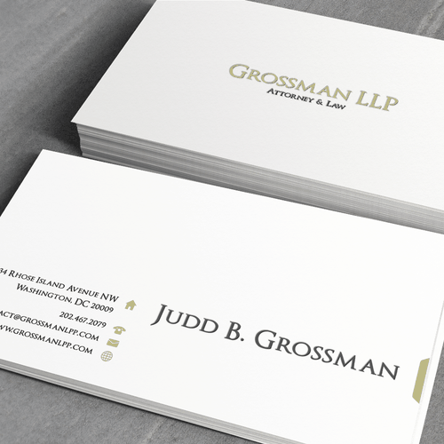 Help Grossman LLP with a new stationery デザイン by me.ca