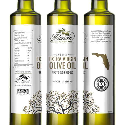 Olive Oil Bottle Label Design by Nanoz Abdi