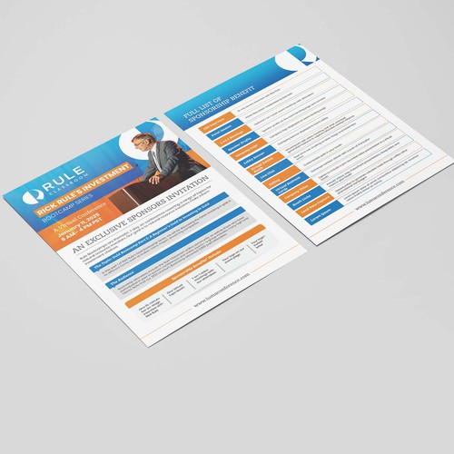 Design an attractive 2-page event sponsorship invitation flyer Design by Alphabet ♥