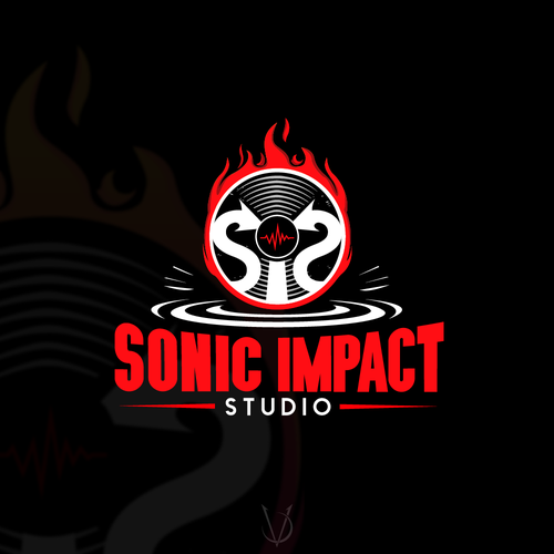 "Looking for a explosive logo that will make a Sonic Impact for a Recording Studio!" Design by Varg Designs