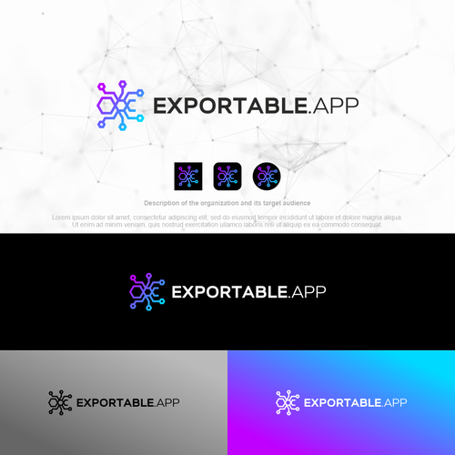 Design a modern and dynamic logo for an app in the data space Design by petar k