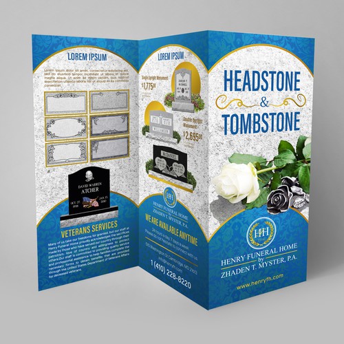 Design Headstone/Tombstone Brochure Réalisé par ArtBells