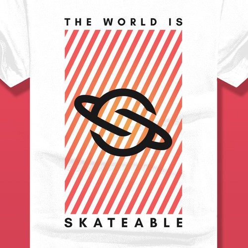 The World is Skateable ... and we need an awesome tee design Design réalisé par ScottTierneyCreative