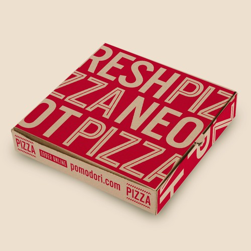 Fun, functional pizza box for Neapolitan pizzeria. Design by intheryn