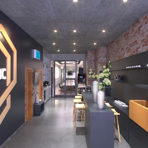 Office design for software development company Design by BenTō.