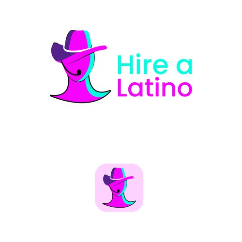 Powerful design for our software platform logo about hiring remote latino workers Design by Faisu Graphics