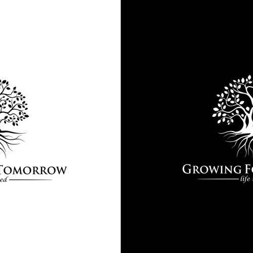 logo and business card for Growing Toward Tomorrow  Réalisé par khingkhing