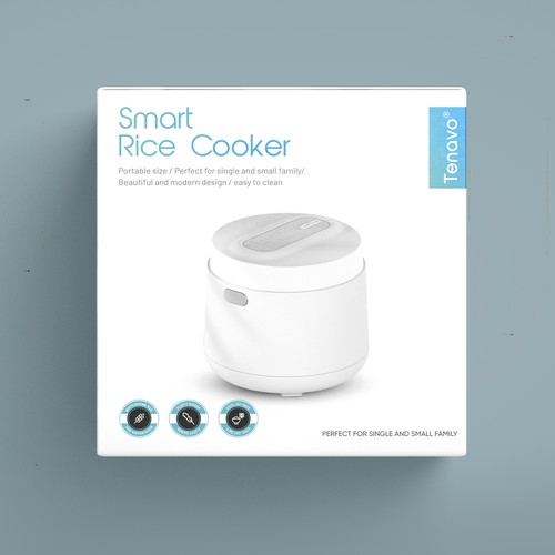 Design a modern package for a smart rice cooker Réalisé par Shreya007⭐️