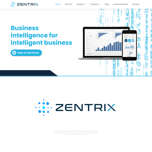 Logo for IT Company called Zentrix Design by GIRMEN