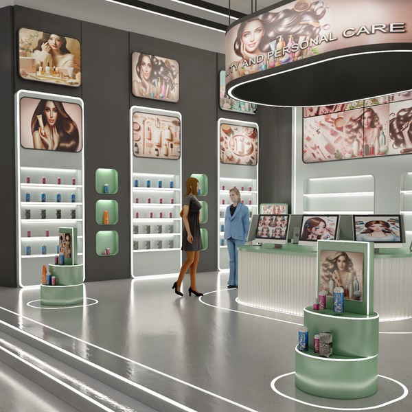 Design by Dlanid titled " 3D Shopping Retail Store "