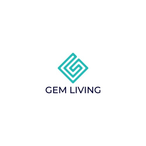 Geometrical, minimalist, modern brand design for Gem Living Design by ESIXA