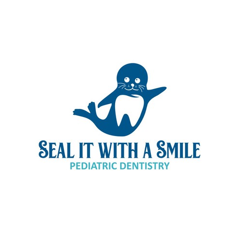 Modern and fun seal logo & branding package for new pediatric dentist! Diseño de nik007