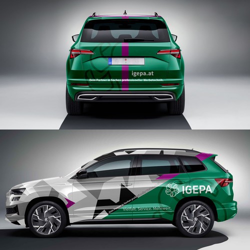 Kreatives design für das marketing(auto)mobil der igepa austria gesucht!, Car, truck or van wrap contest