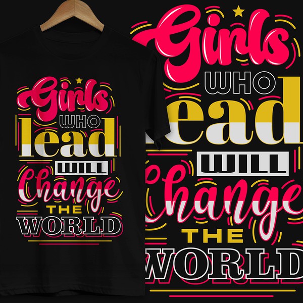 Typography shirt design