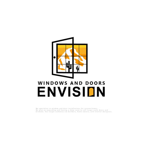 Design a modern eye-catching logo Window/Door company. Lets go! Design by designedbyjeriz▲