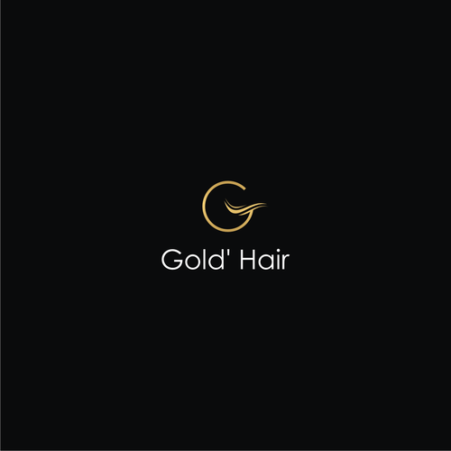 Un Logo Luxueux Et Feminin Pour Gold Hair Logo Design