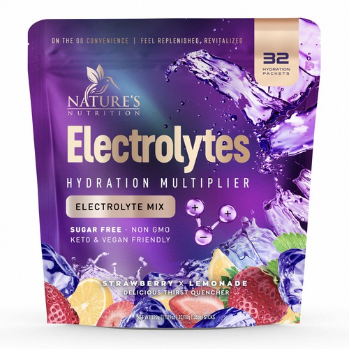 Refreshing Hydration Electrolytes Design Needed for Nature's Nutrition Design by a x i o m a ™