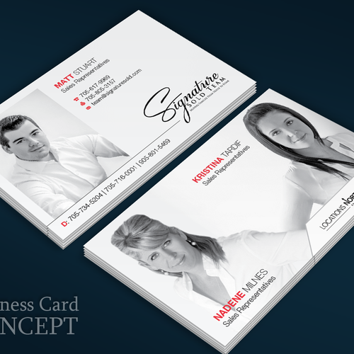 Business Cards for Top Real Estate Team Design por FishingArtz