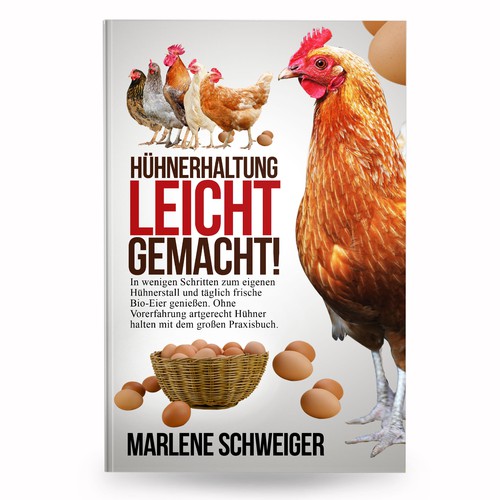 Chicken Farming Book Cover Design by anisha umělec