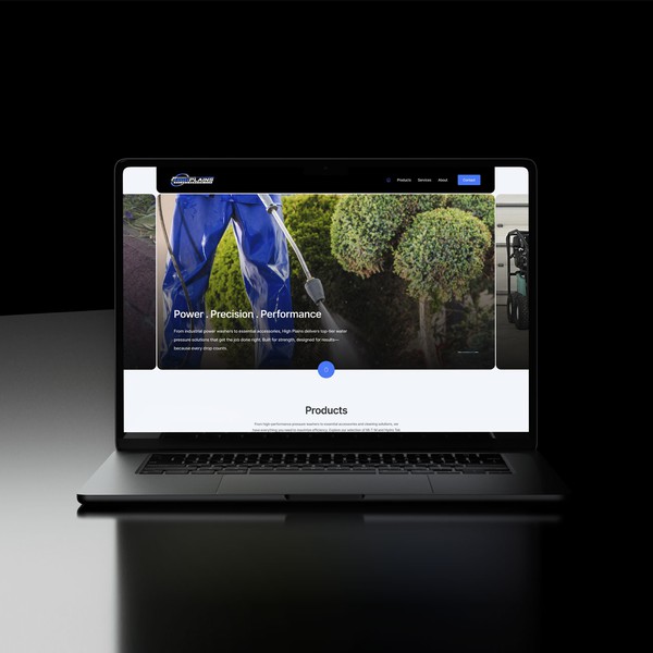 Custom Web Design for pressure washers service