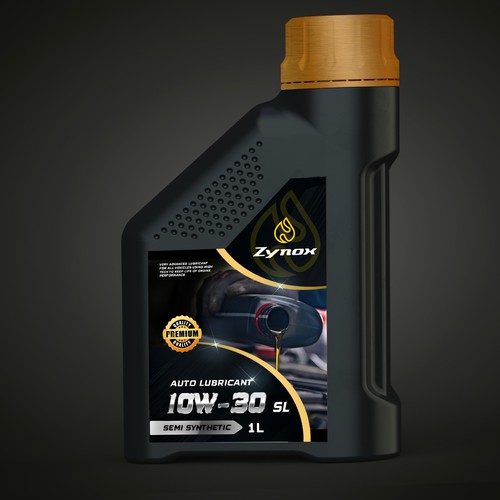 auto lubricant label design | strong , modern and powerful Design by Joe Ladislaus