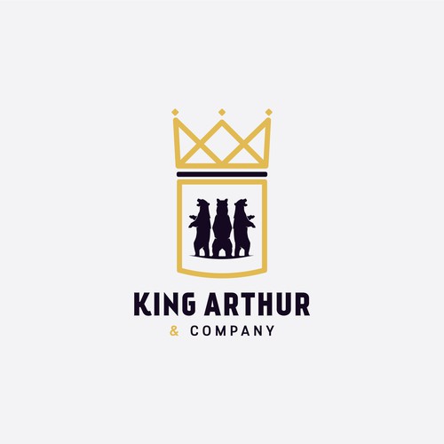 Need an iconic bear logo for King Arthur & Company. Design by axan